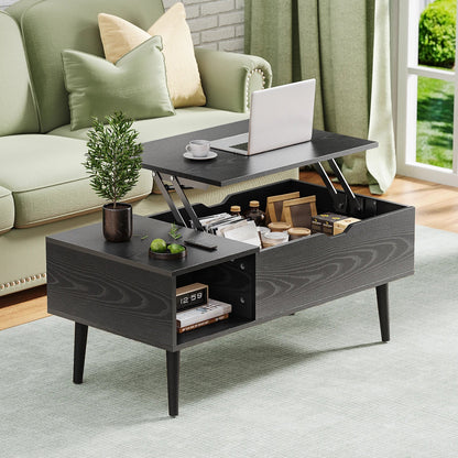 Table basse bois tiroir noir et sophistiqué - vente privée 14:193;200007763:201336101