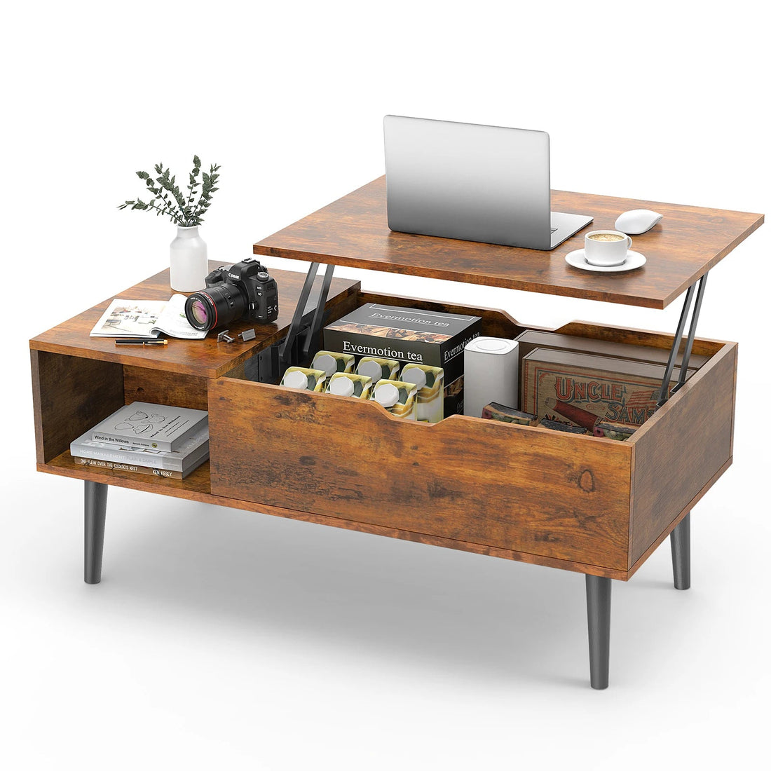 Table basse bois tiroir noir et sophistiqué - vente privée 14:200000195;200007763:201336101
