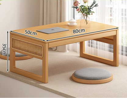 Table basse bureau japonais en bois naturel - vente privée 14:20000615480 primary colors