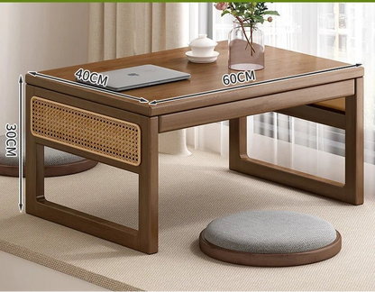 Table basse bureau japonais en bois naturel - vente privée 14:20014187260 walnut