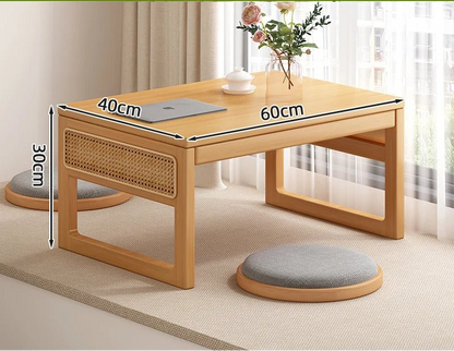 Table basse bureau japonais en bois naturel - vente privée 14:20014309160 primary colors