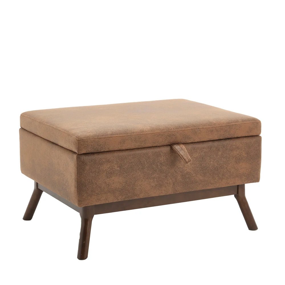 Table basse carré avec compartiment de rangement simple - vente privée 14:200844061Coffee + Microfiber;200007763:201336101