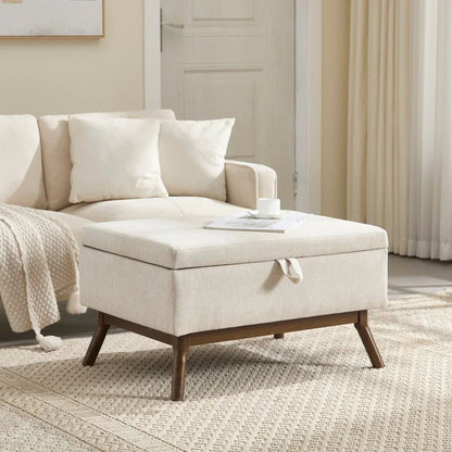 Table basse carré avec compartiment de rangement simple - vente privée 14:200844061Coffee + Microfiber;200007763:201336101