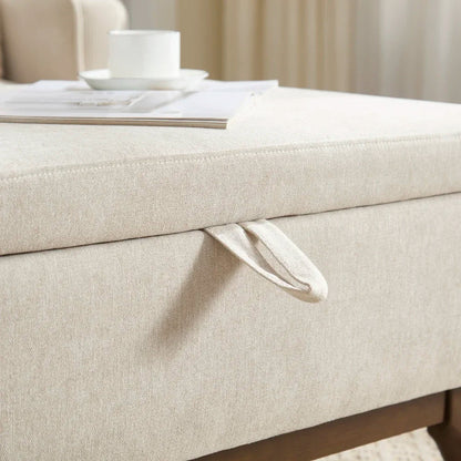 Table basse carré avec compartiment de rangement simple - vente privée 14:200844061Coffee + Microfiber;200007763:201336101