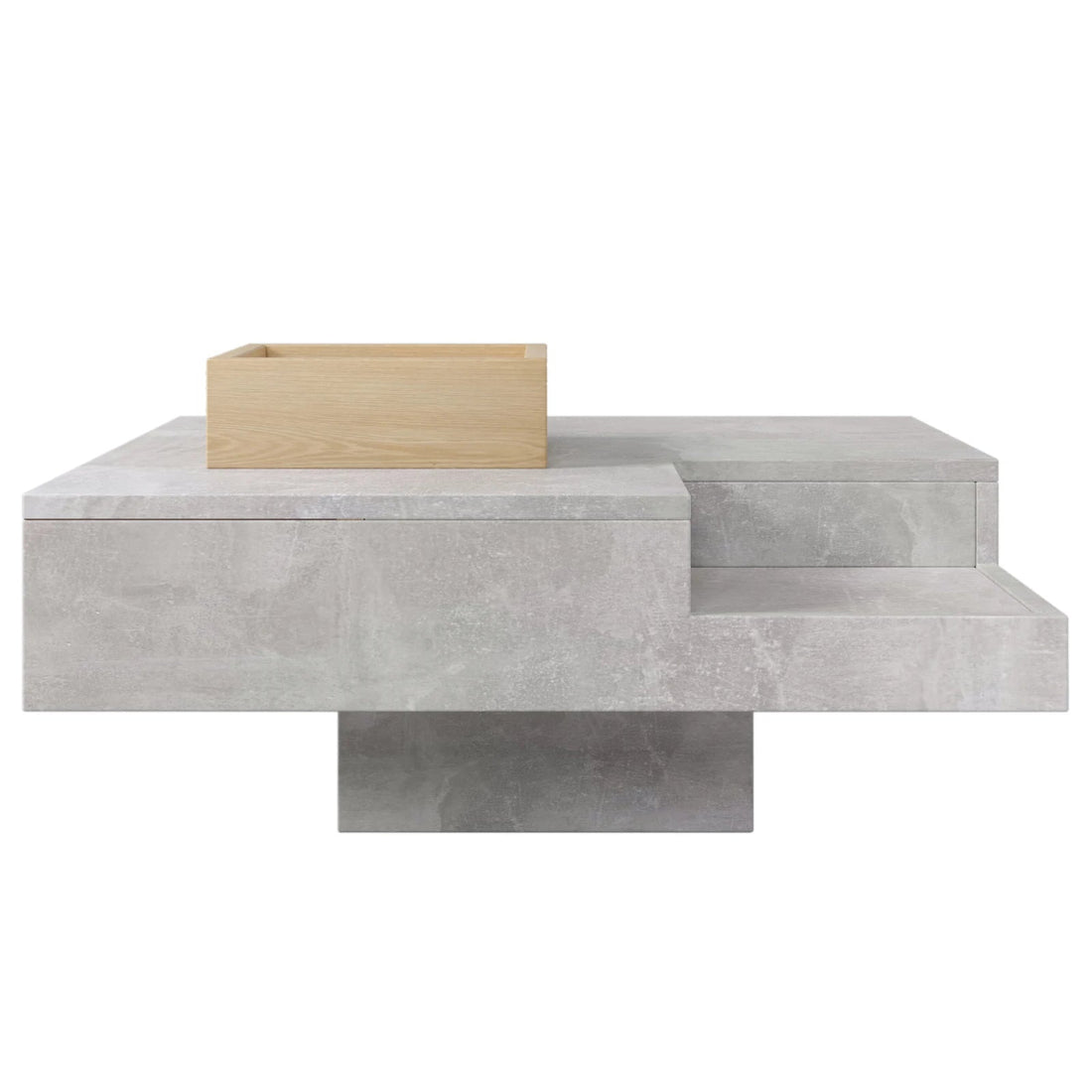 Table basse carrée avec rangement sur le coté 72x72x30cm - vente privée 200007763:201336101