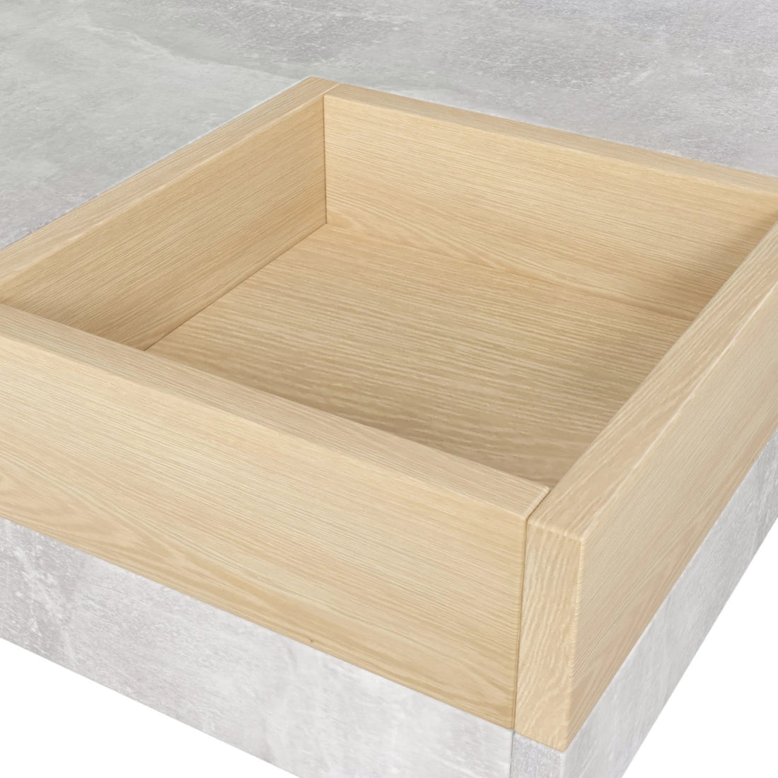 Table basse carrée avec rangement sur le coté 72x72x30cm - vente privée 200007763:201336101