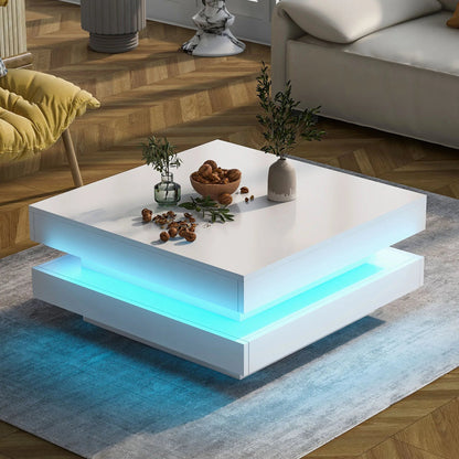 Table basse chic et moderne 70x70x36 cm - vente privée 14:29;200007763:201336101