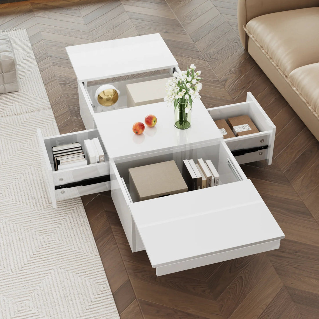 Table basse coffre 100×50×31cm - vente privée 14:29;200007763:201336101