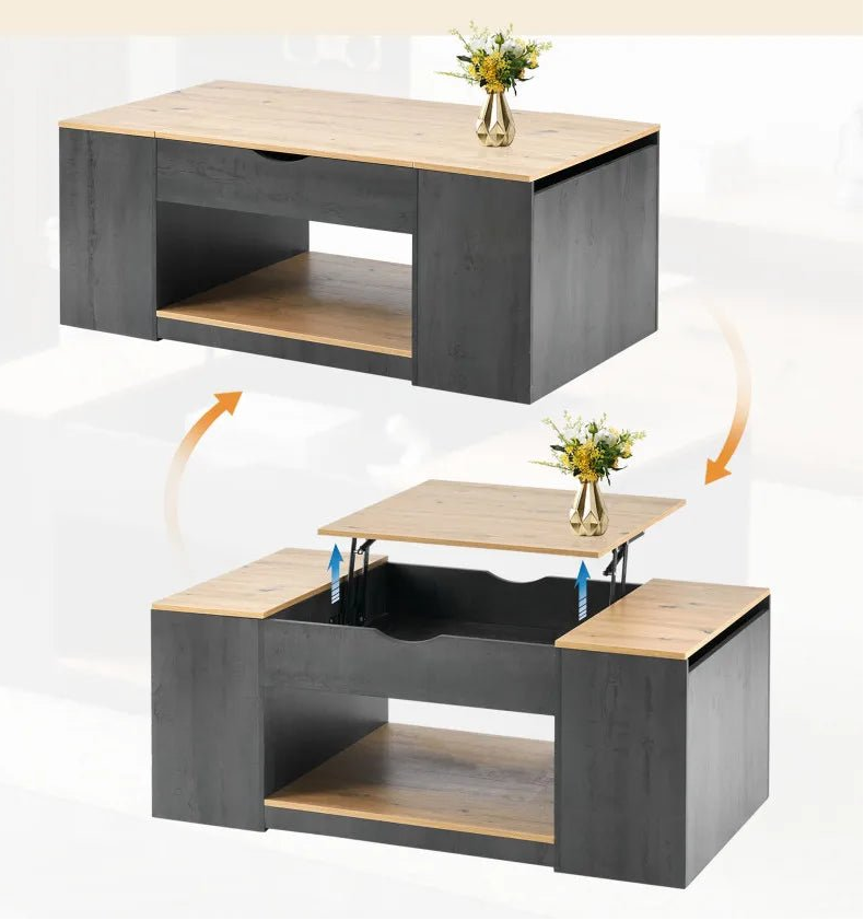 Table basse coffre moderne avec élévation possible 109cm - 14:200004889;200007763:201336342