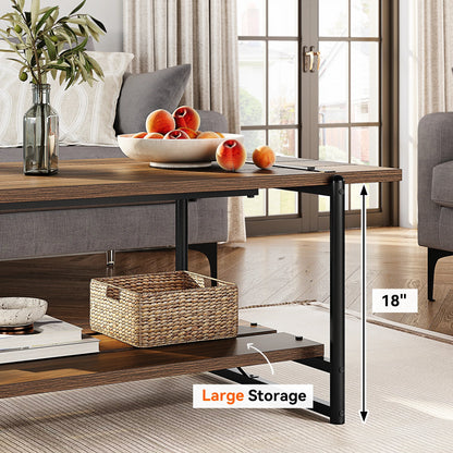 Table basse compagne à 2 niveaux - vente privée 14:200004889Black Walnut;200007763:203372089