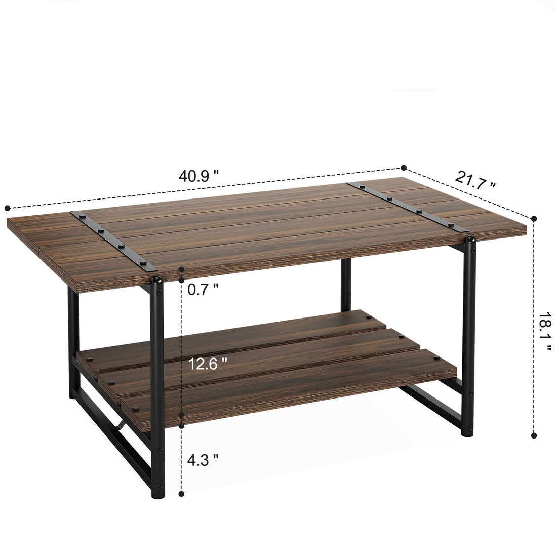 Table basse compagne à 2 niveaux - vente privée 14:200004889Black Walnut;200007763:203372089