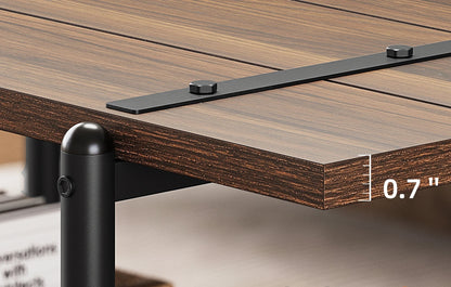 Table basse compagne à 2 niveaux - vente privée 14:200004889Black Walnut;200007763:203372089