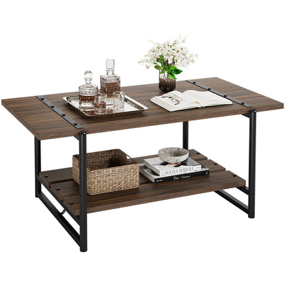 Table basse compagne à 2 niveaux - vente privée 14:200004889Black Walnut;200007763:203372089