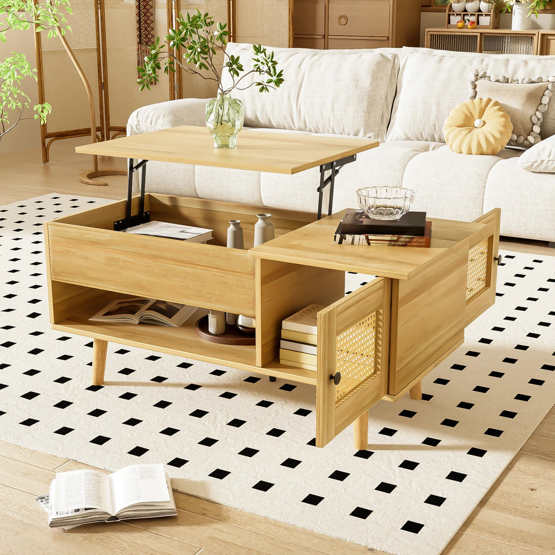 Table basse de salon en bois - vente privée 200007763:201336342