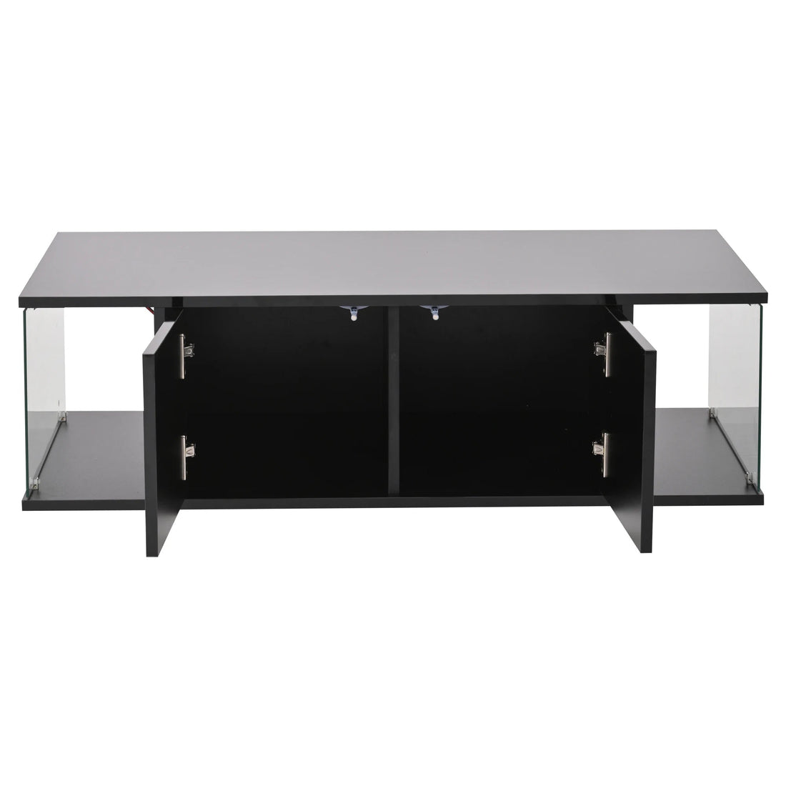 Table basse de salon noir en verre trompé - vente privée 14:193;200007763:201336101