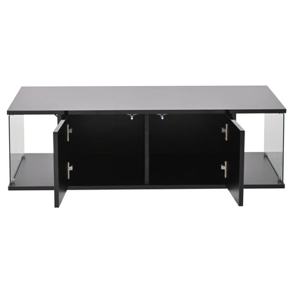 Table basse de salon noir en verre trompé - vente privée 14:193;200007763:201336101