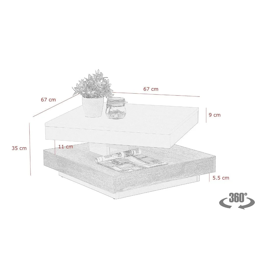 Table basse dérive du bois design carré 67 X 67 X 35 Cm - vente privée 14:200844061WhiteConcrete;200007763:201336342