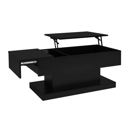 Table basse design blanc avec éclairage LED 100x50x45 Cm - vente privée 14:200844060CQY-white;200007763:201336101