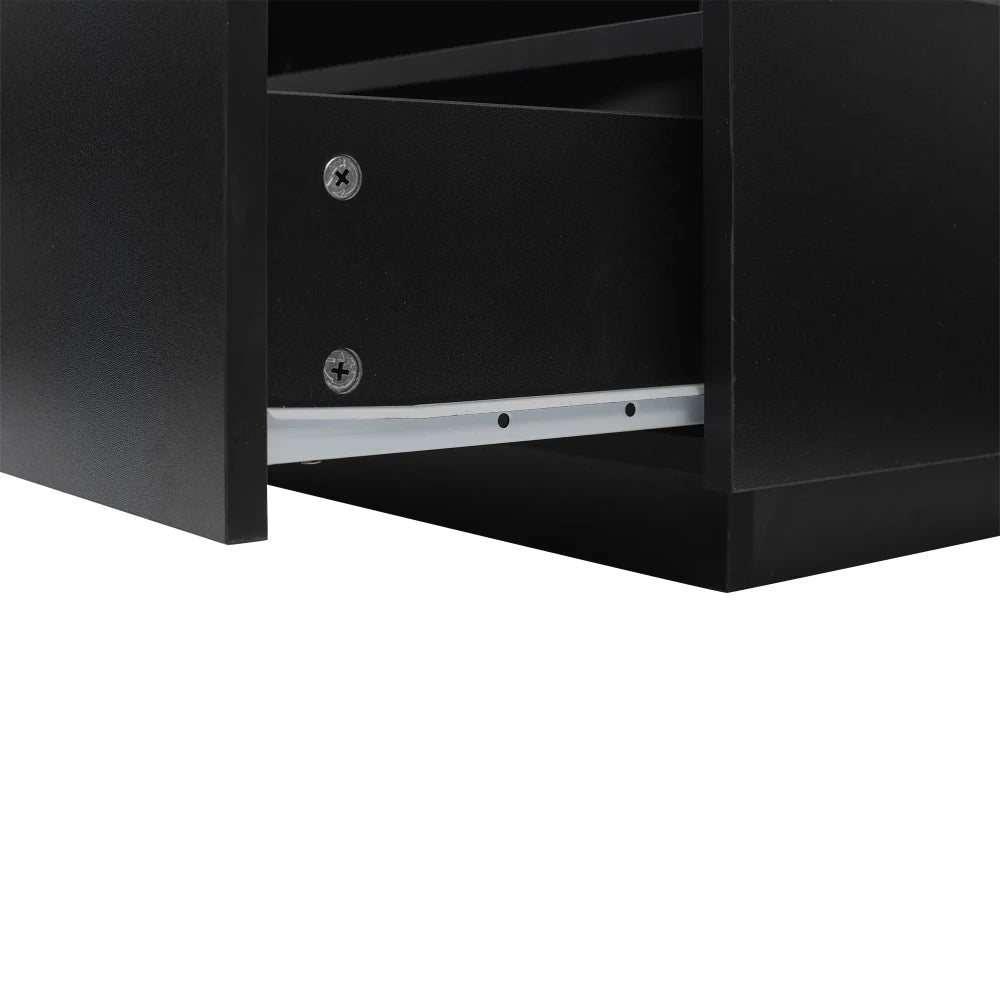 Table basse design moderne avec led 70*70*41cm - vente privée 14:200004889CQY-black;200007763:201336101