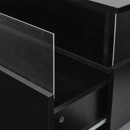 Table basse design moderne avec led 70*70*41cm - vente privée 14:200004889CQY-black;200007763:201336101