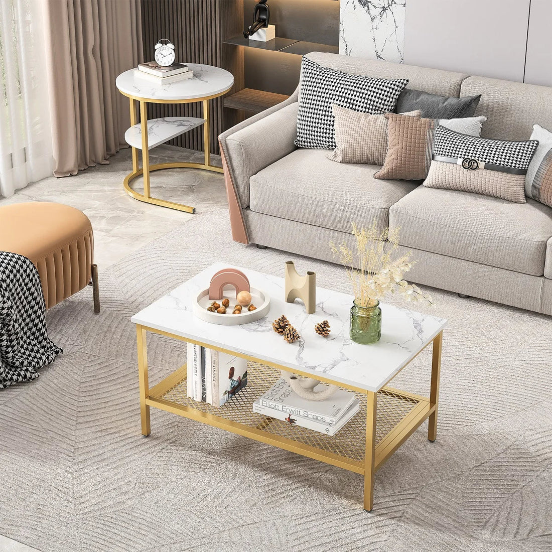 Table basse double de luxe, un set de deux table - vente privée 14:193;200007763:201336101