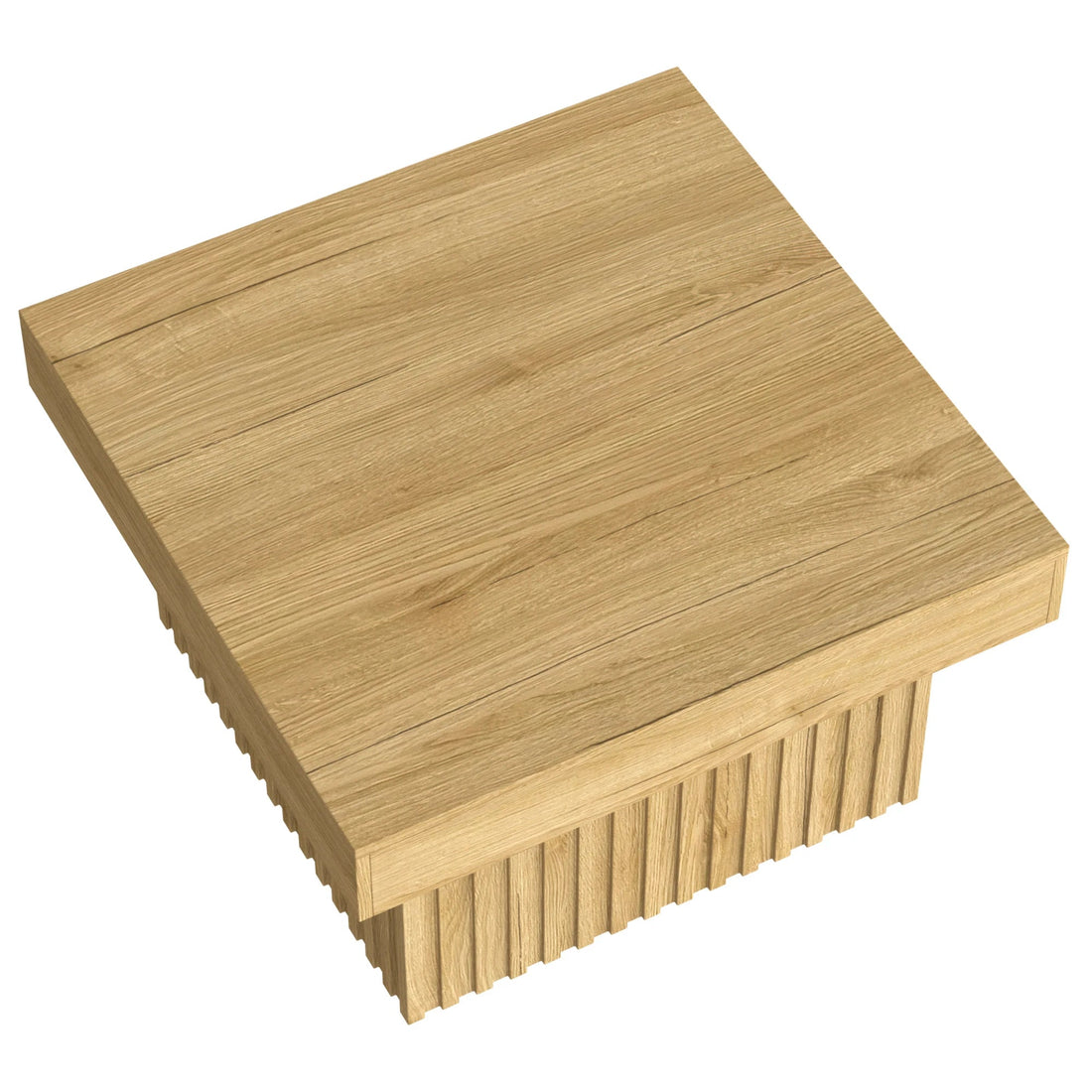 Table basse élégante carrée en bois pour chambre ou salon 79x79x46 cm - vente privée 14:200844062Natural - MDF - Particle Board;200007763:201336342