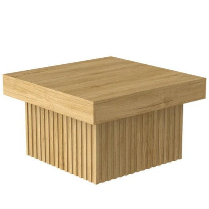 Table basse élégante carrée en bois pour chambre ou salon 79x79x46 cm - vente privée 14:200844062Natural - MDF - Particle Board;200007763:201336342