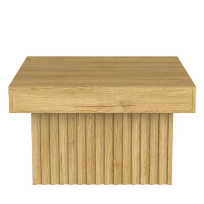 Table basse élégante carrée en bois pour chambre ou salon 79x79x46 cm - vente privée 14:200844062Natural - MDF - Particle Board;200007763:201336342