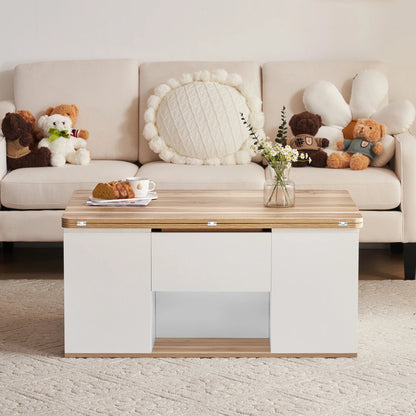Table basse en bois blanche - vente privée 14:29;200007763:201336101