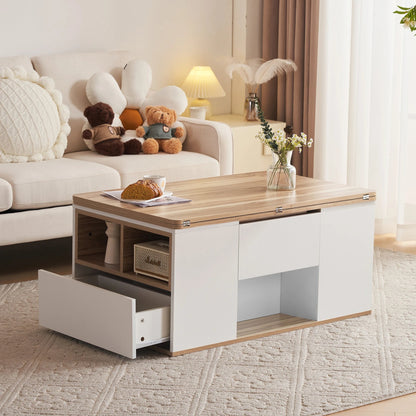 Table basse en bois blanche - vente privée 14:29;200007763:201336101
