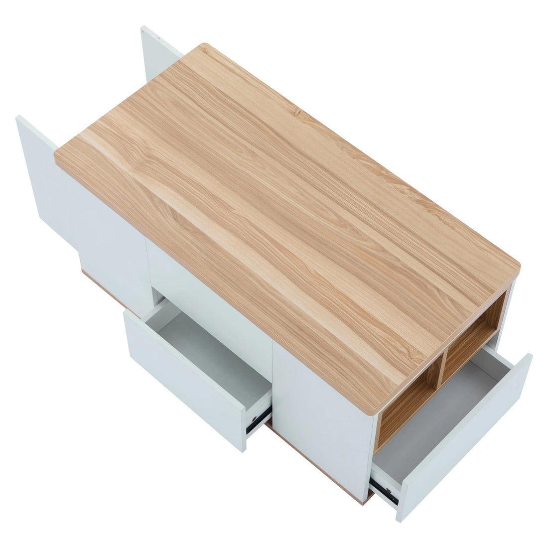 Table basse en bois blanche - vente privée 14:29;200007763:201336101