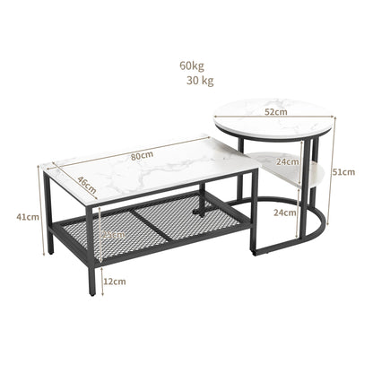 Table basse en marbre design 2 ensembles - vente privée 200007763:201336101