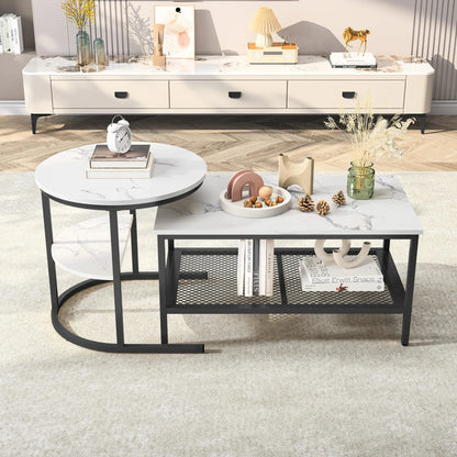 Table basse en marbre design 2 ensembles - vente privée 200007763:201336101