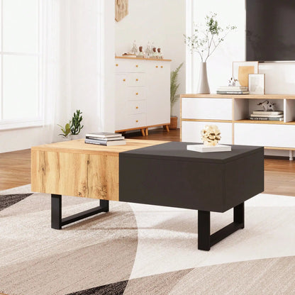 Table basse extensible avec rangement dissimulé - 14:365458Brown and Black;200007763:201336101
