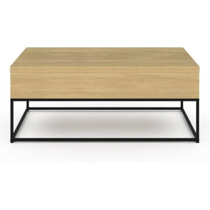 Table basse industriel au design moderne en bois - vente privée 14:200844061Brown;200007763:201336342