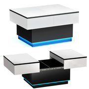 Table basse industrielle moderne extensible 2 en 1 - 14:29;200007763:201336101