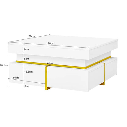 Table basse laquée brillante pour salon disponible en noir et blanc - vente privée 14:200844062Black;200007763:201336101