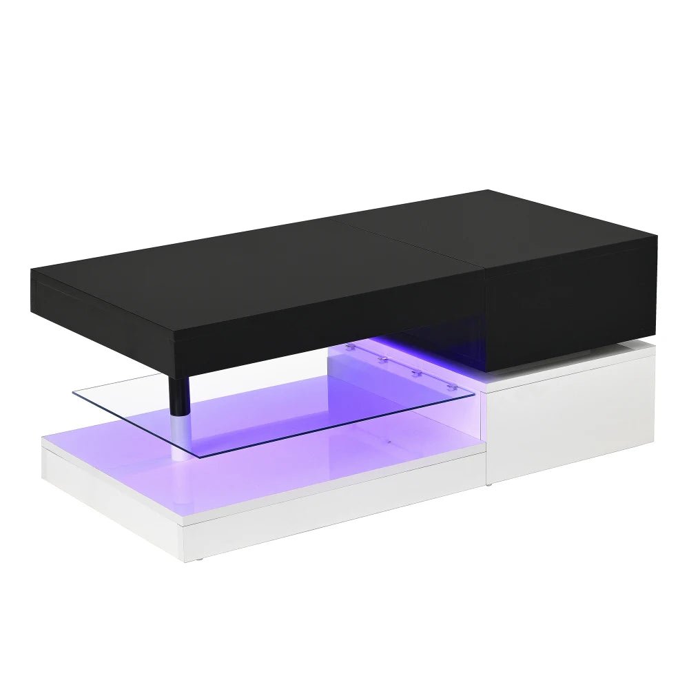 table basse luxe 90x45x35.5 Cm - vente privée 14:200844062Black   White;200007763:201336101