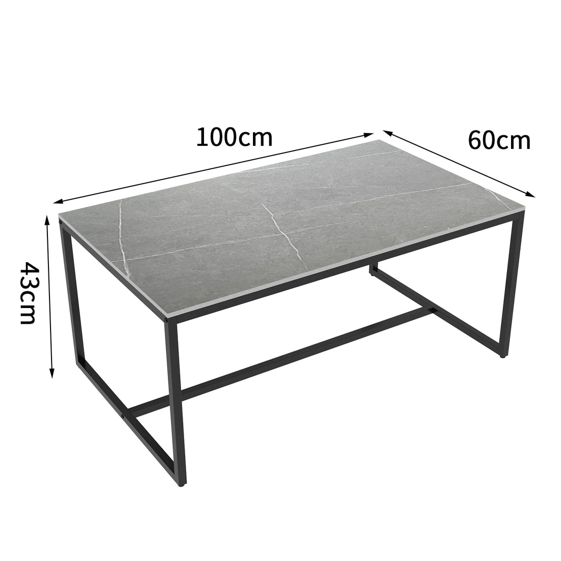 Table basse marbre et acier simple - vente privée 14:200844061;200007763:201336101