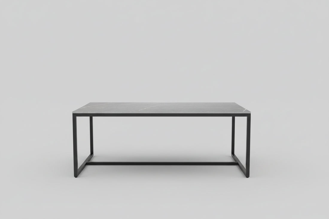 Table basse marbre et acier simple - vente privée 14:200844061;200007763:201336101