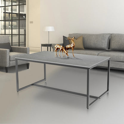 Table basse marbre et acier simple - vente privée 14:200844061;200007763:201336101
