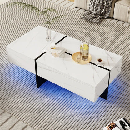 Table basse marbre rectangulaire imitations 100*50*34.5cm - vente privée 14:200004889CQY-white;200007763:201336101