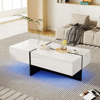 Table basse marbre rectangulaire imitations 100*50*34.5cm - vente privée 14:200004889CQY-white;200007763:201336101