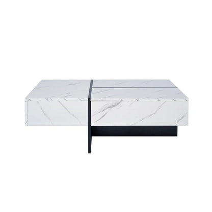 Table basse marbre rectangulaire imitations 100*50*34.5cm - vente privée 14:200004889CQY-white;200007763:201336101