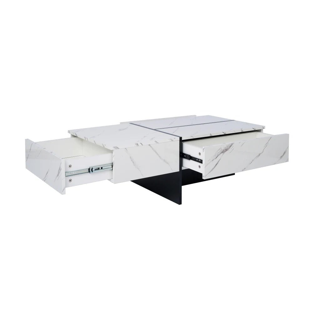 Table basse marbre rectangulaire imitations 100*50*34.5cm - vente privée 14:200004889CQY-white;200007763:201336101