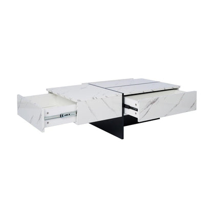 Table basse marbre rectangulaire imitations 100*50*34.5cm - vente privée 14:200004889CQY-white;200007763:201336101