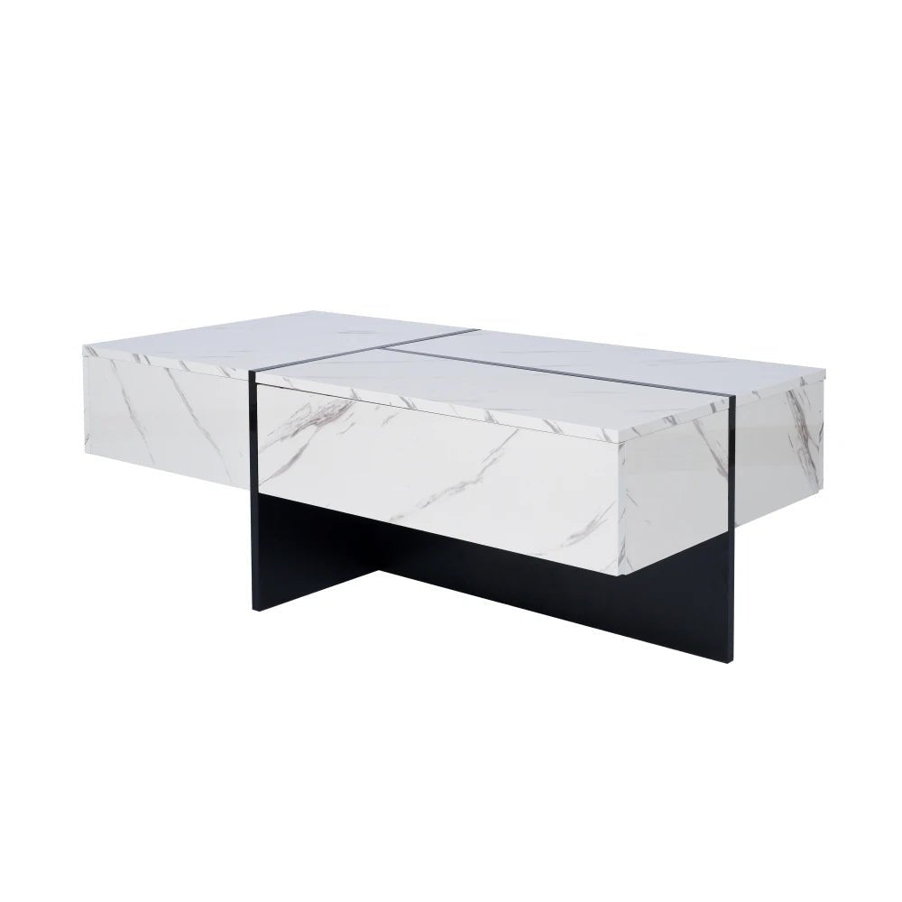 Table basse marbre rectangulaire imitations 100*50*34.5cm - vente privée 14:200004889CQY-white;200007763:201336101
