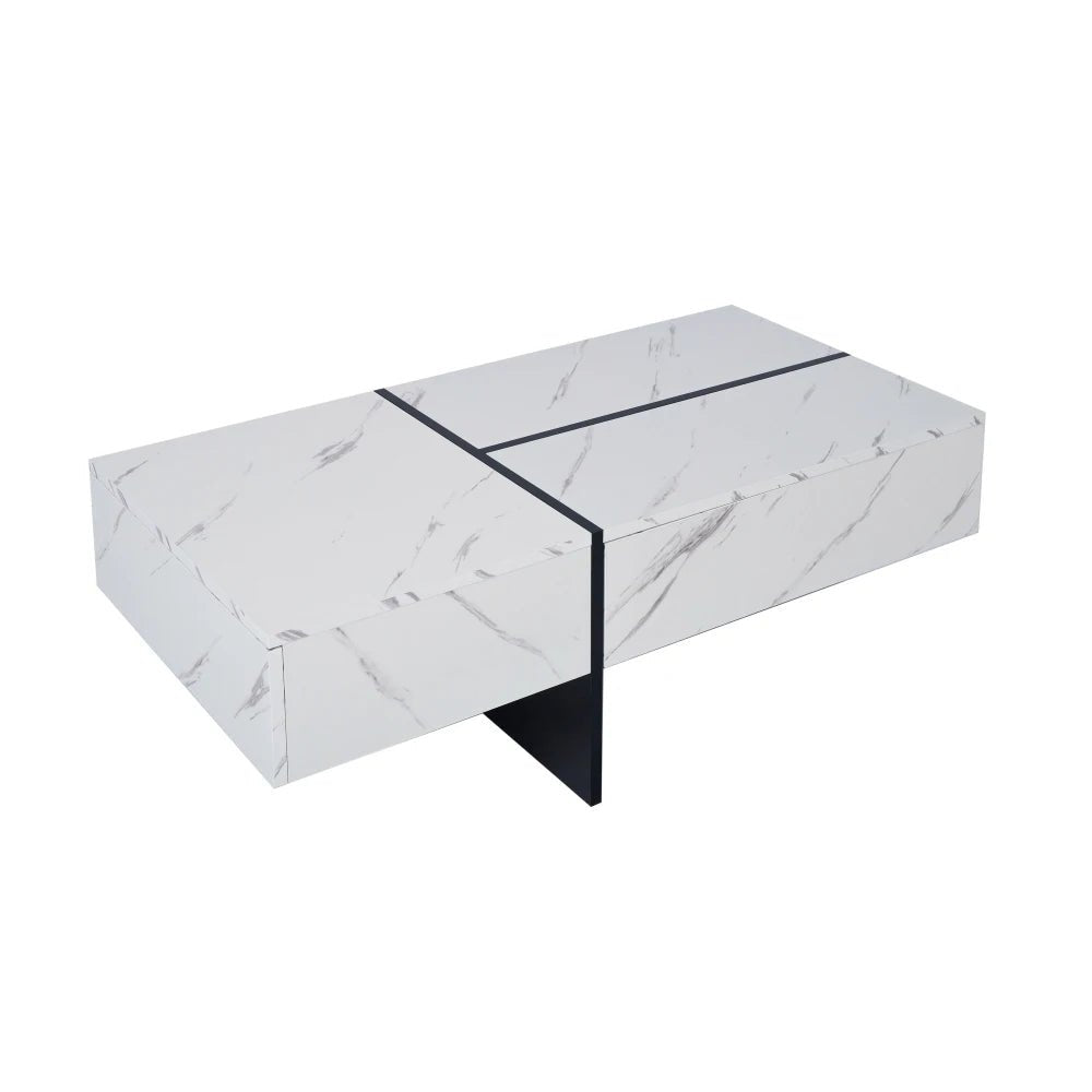 Table basse marbre rectangulaire imitations 100*50*34.5cm - vente privée 14:200004889CQY-white;200007763:201336101