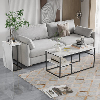 Table basse minimaliste pieds en métal - vente privée 14:193Black;200007763:201336101