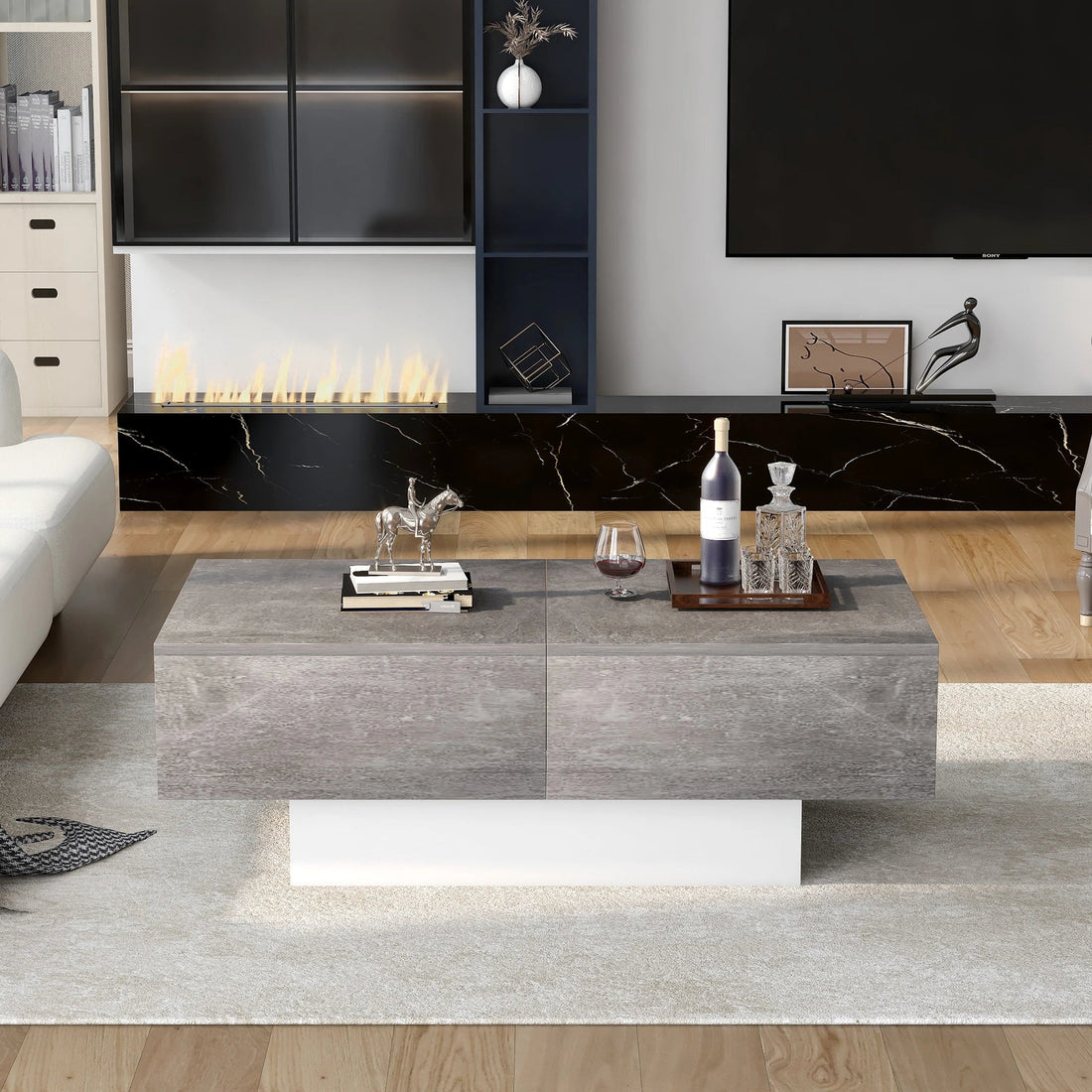 Table basse modulable sur le coté - vente privée 14:94;200007763:201336101
